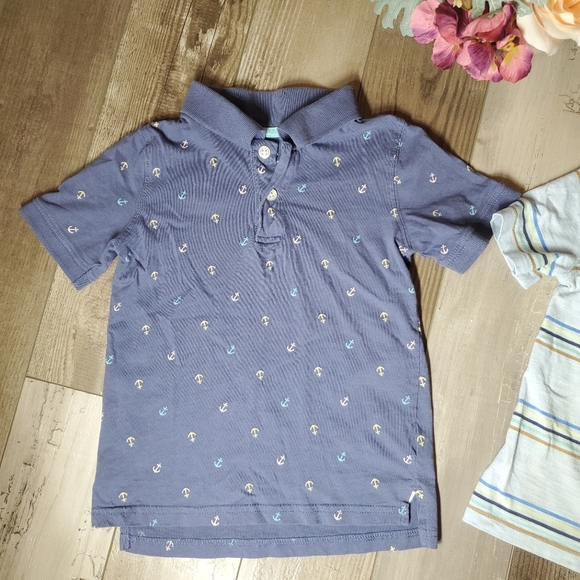 Carter's & Garanimals Boys Size 5 Casual Blue Short Sleeve Shirt Bundle EUC - Picture 11 of 15